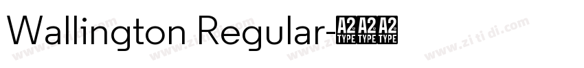Wallington Regular字体转换